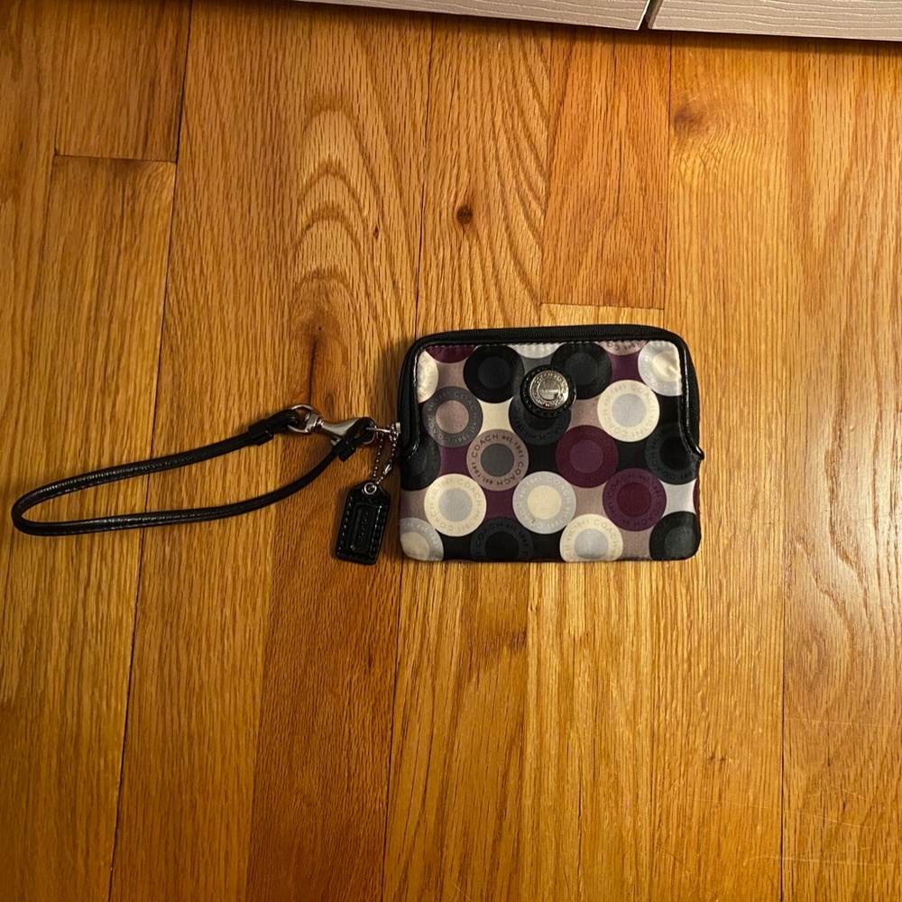 Coach Zip Wristlet Wallet